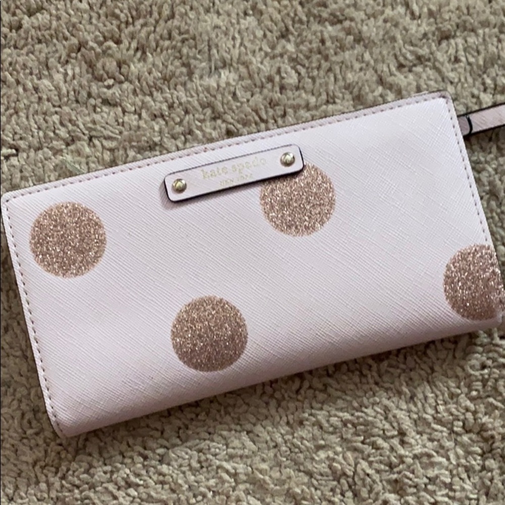 Light pink Kaye spade wallet